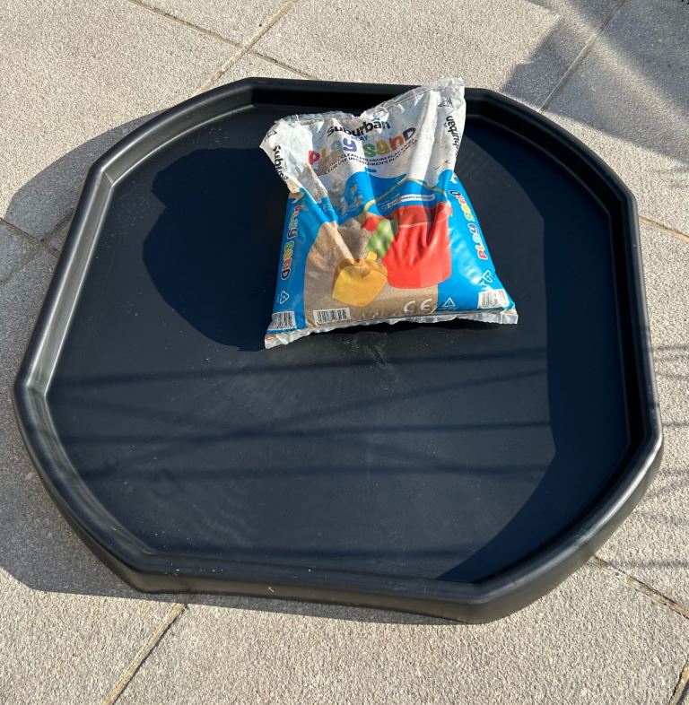 Tuff Tray with Bag of Sand