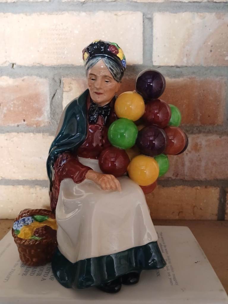 Royal Doulton Figurines - The Old Balloon Seller, Brocade, Rose