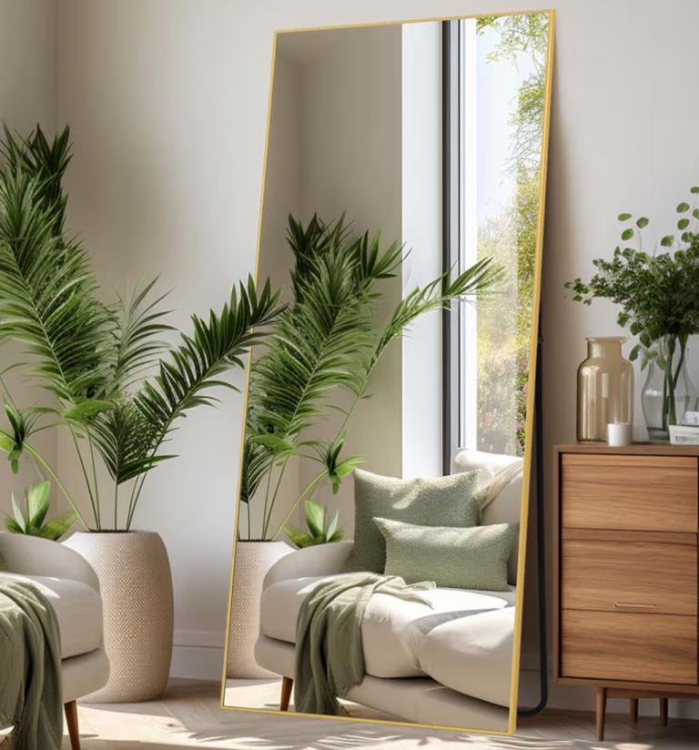 New oversized Full length mirror, gold frame 192x85 CM