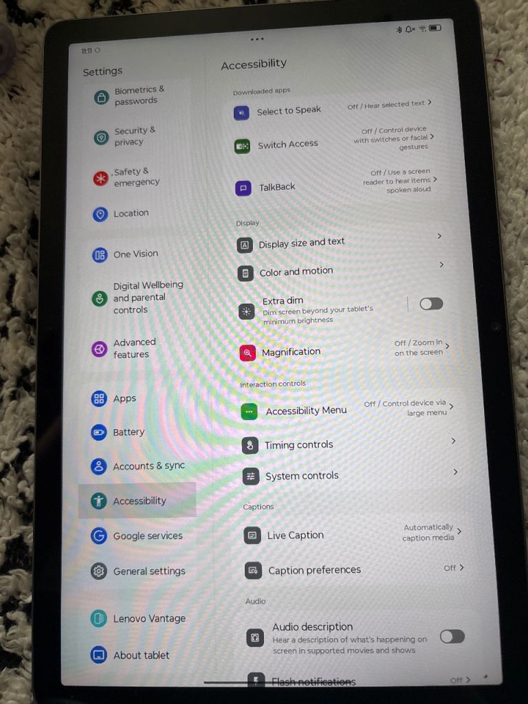 Lenovo Tablet – Good Condition, Black