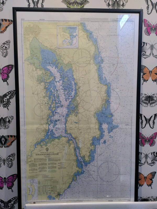 Strangford Lough maritime chart