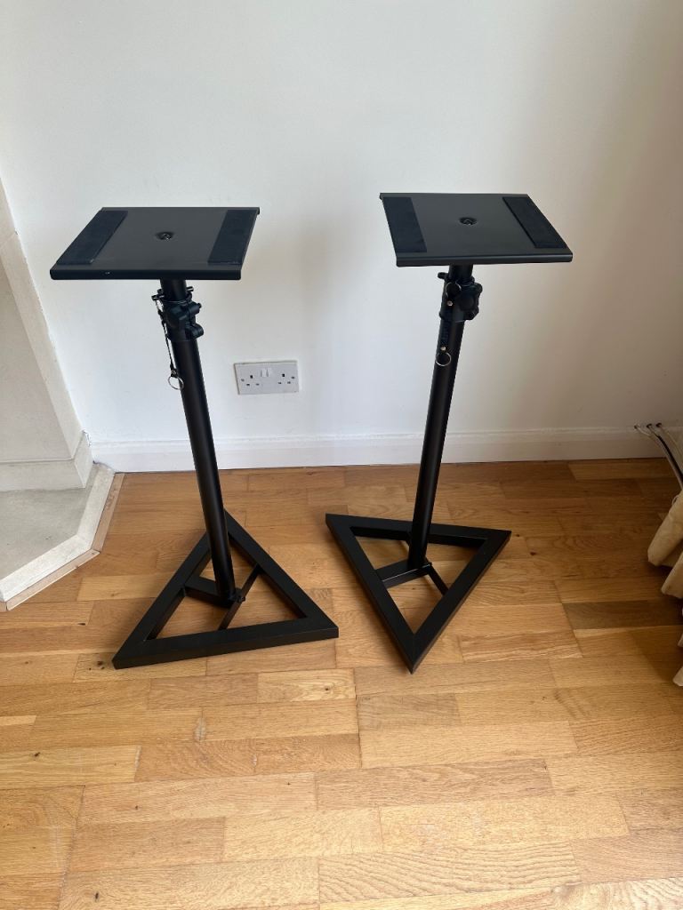 Pair of Monitor Black Speaker Stands – Excellent Condition