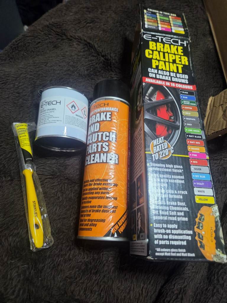 Brake caliper paint