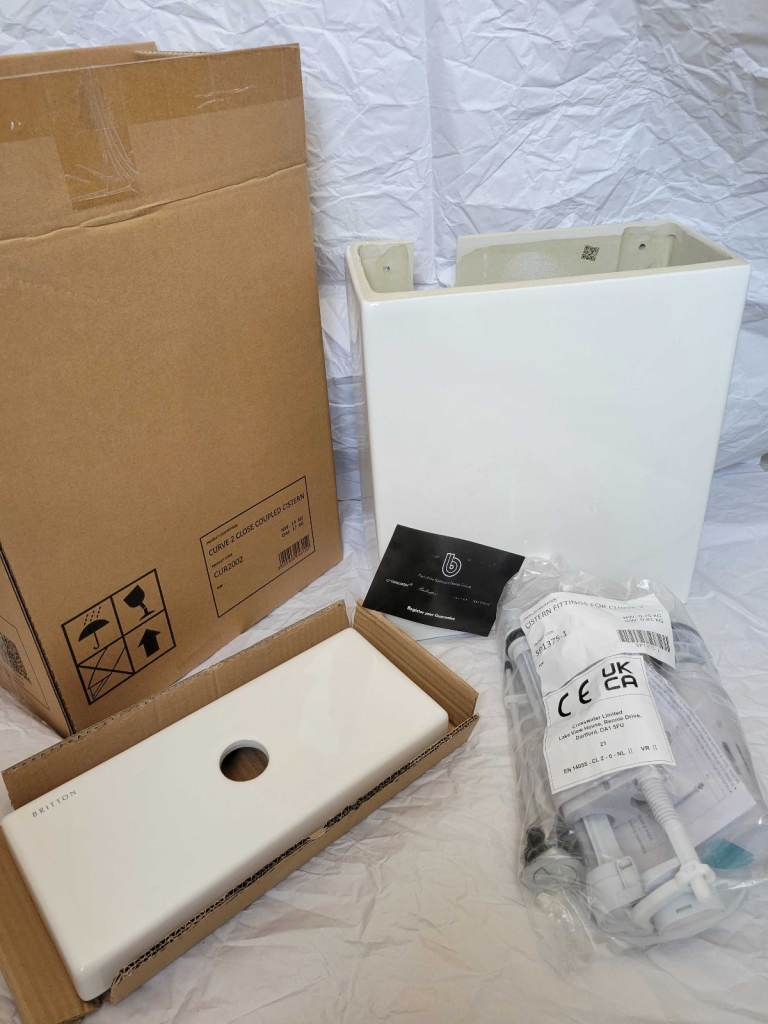 Brand New Britton Curve 2 Cistern (White)