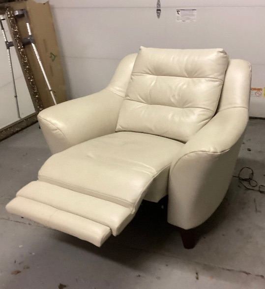 G Plan Mistral leather recliner armchair. 