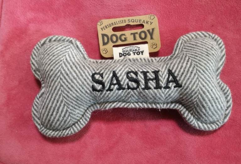Sasha Wool Blend Squeaky Dog Toy - Brand New 