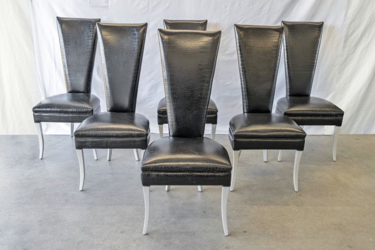Rugiano Leather Luxury Dining Chairs | RRP £5,459