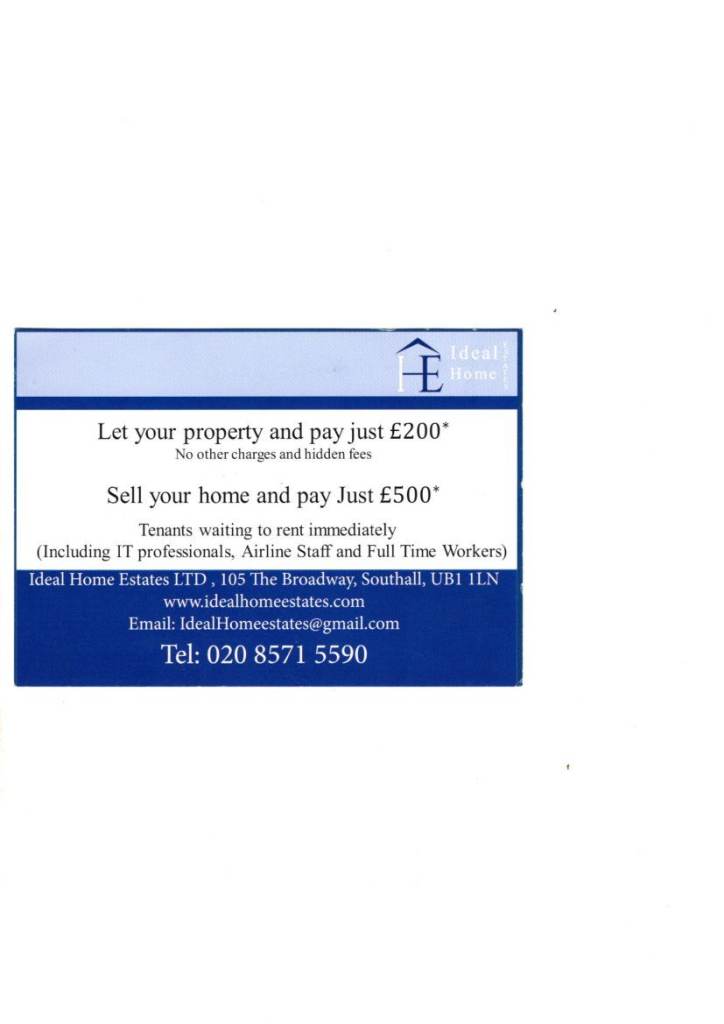 Let your property for £200*, Sell your property for £500*