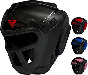 Kids RDX Boxing Gloves and Hide Leather MMA Protector Headgear Like New