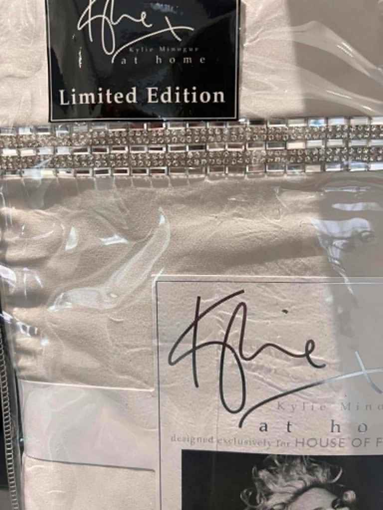 Kylie  at Home Limited Edition Bedding Set  - Size Double with Matching Pillowcase 