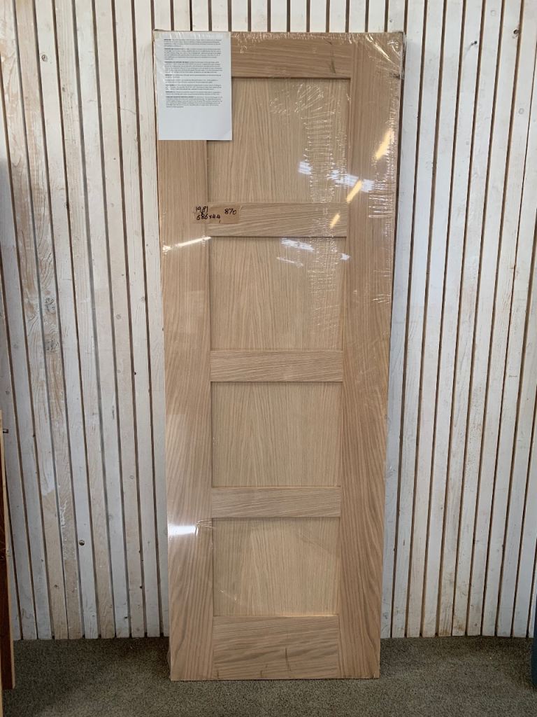 Fortia Victorian 4 Panel FD30 Internal Fire Door 2040 x 826 x 44mm Unfinished