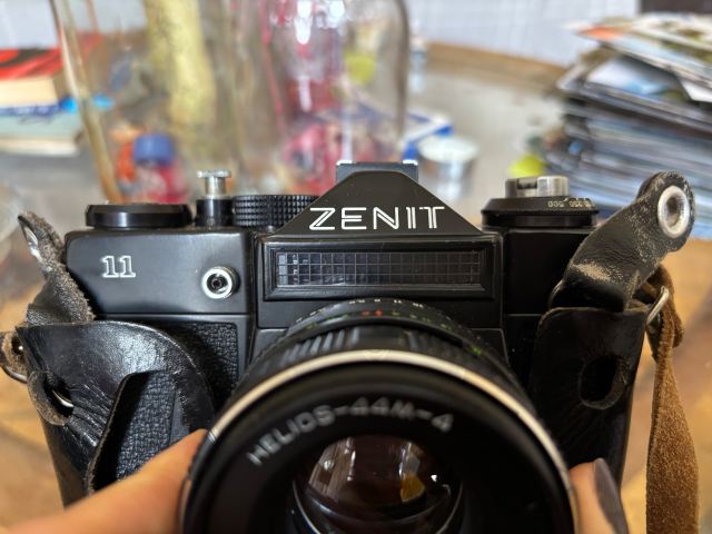 Zenit 11, 35mm SLR film camera with a Helios -44M-4 58mm f/2 lens
