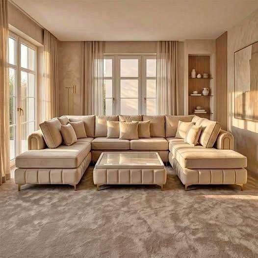 🛋️ **LILY U Shape Corner Sofa – Bespoke Luxury Sofa | Choose Your Size & Colour** ✨