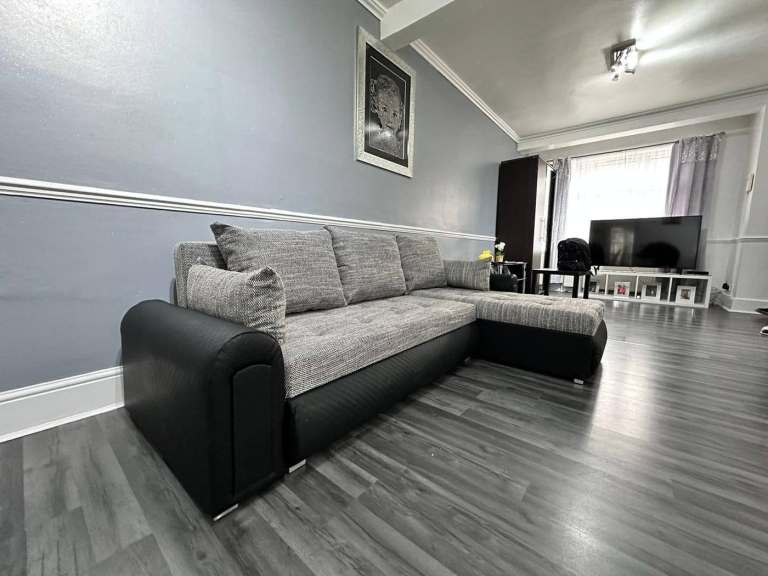 New L Shape Corner Sofa Bed with Storage For Sale