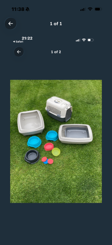 Cat carrier and litter trays