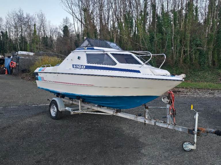 Fletcher Vigo Cabin Boat Trailer Outboard