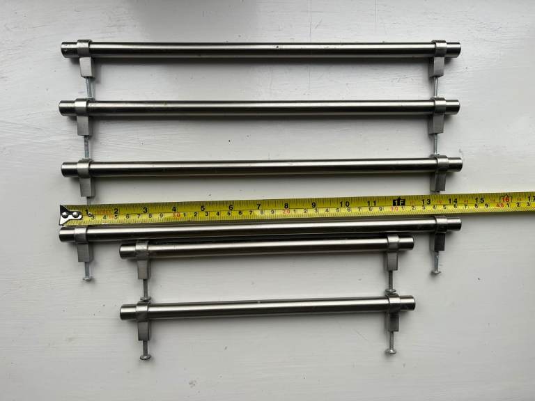 Kitchen cupboard - Stainless steel T Bar pull handles 