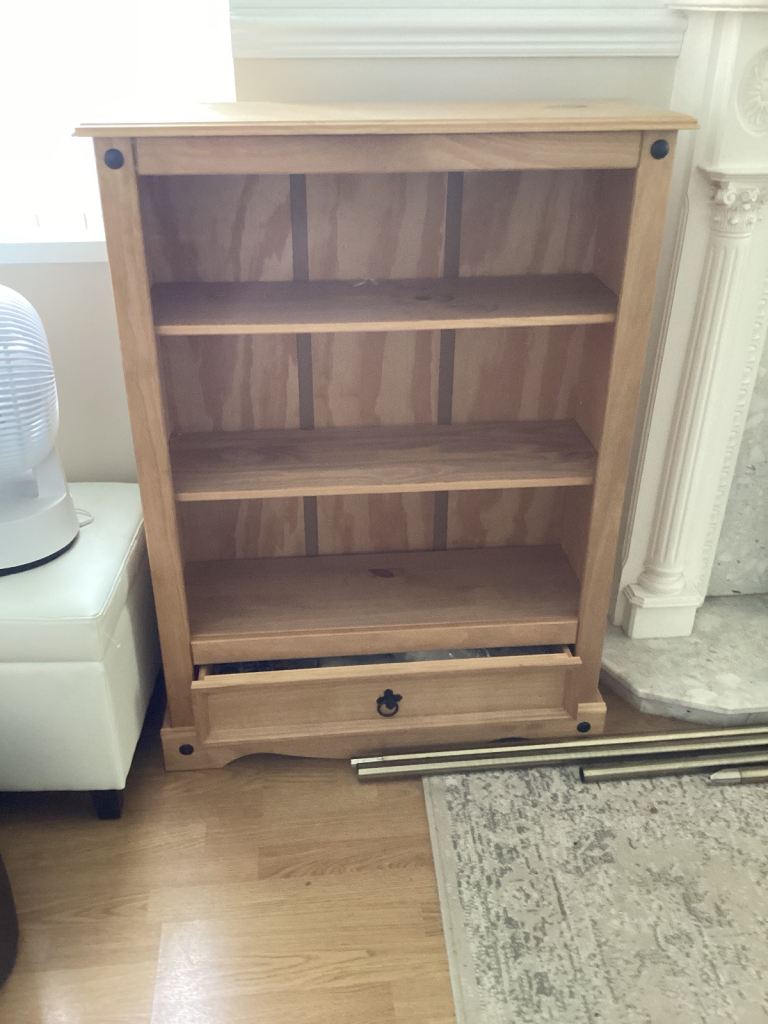 Solid Wood Bookcase / Storage Unit with Drawer new