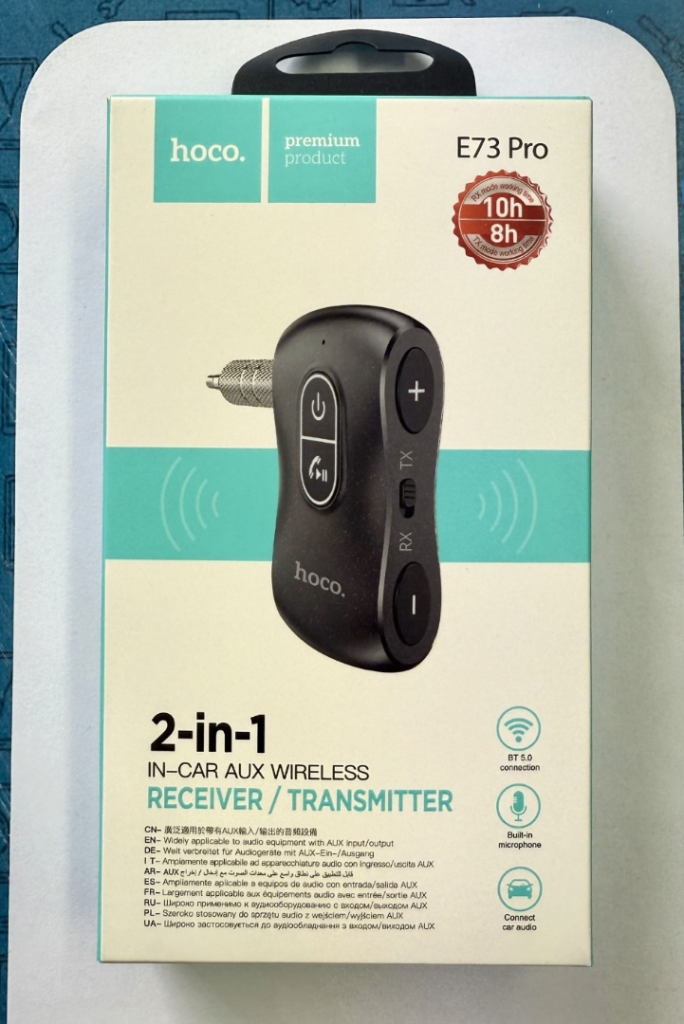 Hoco E73 Pro 2-in-1 Wireless Car AUX