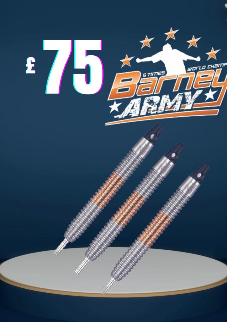 Extremely Rare Unicorn Raymond Van Barnaveld Phase 2A 90% Tungsten Darts Set