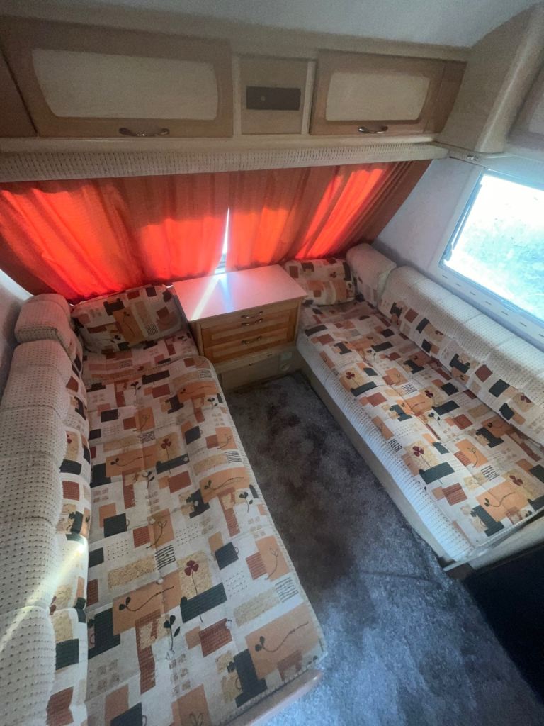 2007 elddis fixed bed 4 berth caravan cheap caravan 