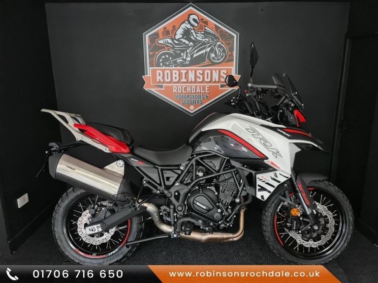 Benelli TRK 702X  Adventure bike, half price lugagge on this bike.