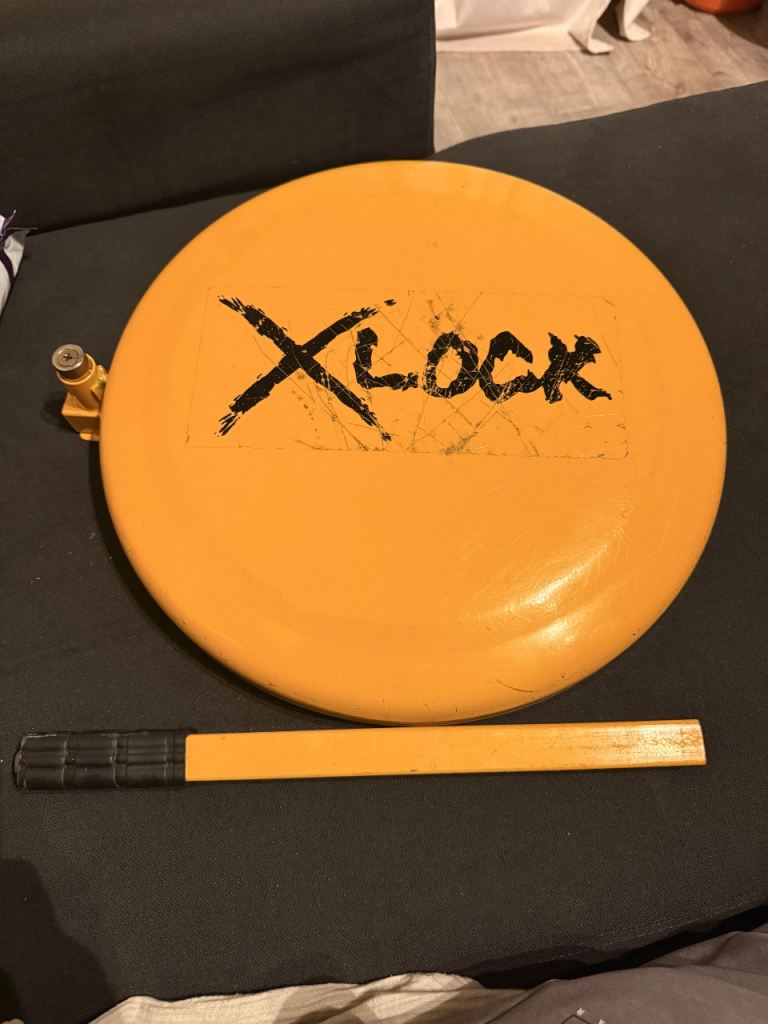 XLOCK Bike Ground Anchor – Orange, Good Condition