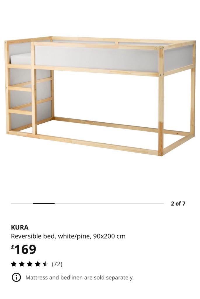 IKEA kura bed with tent 