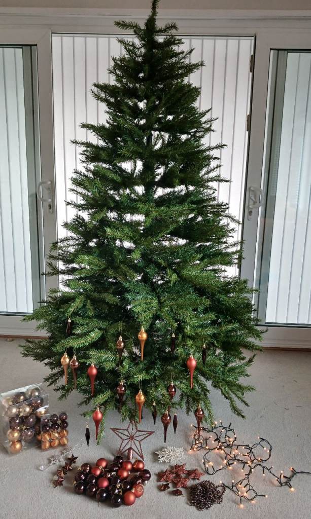 Black Box Chessington 7ft Artificial Christmas Tree with Decorations
