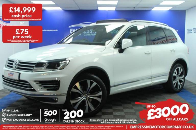 2015 15 VOLKSWAGEN TOUAREG 3.0 TDI V6 BLUEMOTION TECH R-LINE SUV 5DR DIESEL TIPT