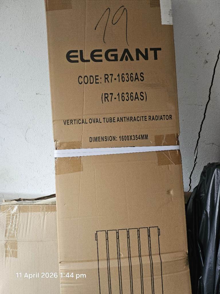 Brand New Vertical Radiator - Grey Finish