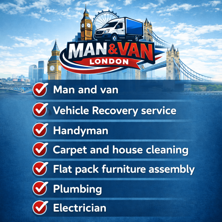 Man and Van with a Truck Hire Courier Same Day Delivery Rubbish Removals Waste Clearance Service
