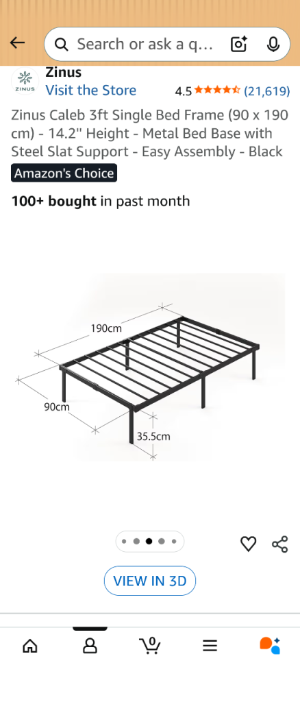 Single bed frame 