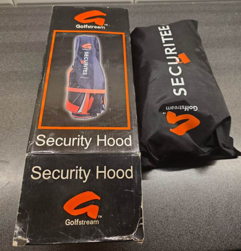 Golfstream golf bag security hood locking lockable keep clubs safe