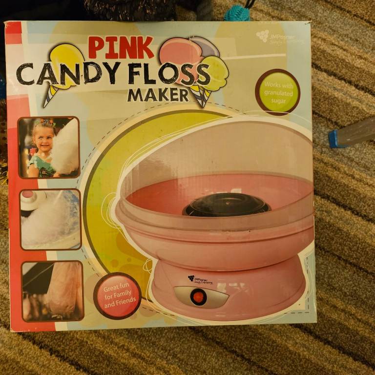 Pink candy floss maker