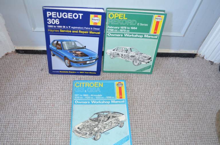 image for X3 HAYNES CAR MECHANIC BOOKS  CITRON  OPEL PEUGEOT 