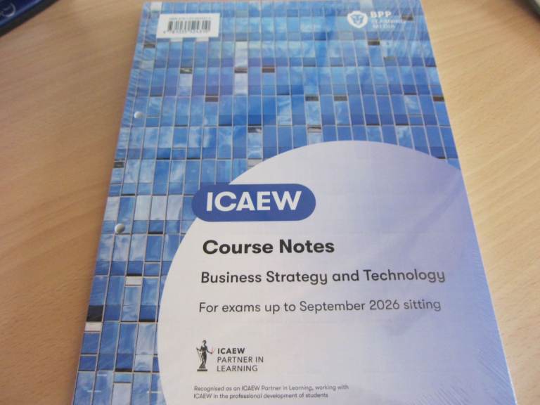 BPP ICAEW Course Notes for Business Strategy and Technology September 2026