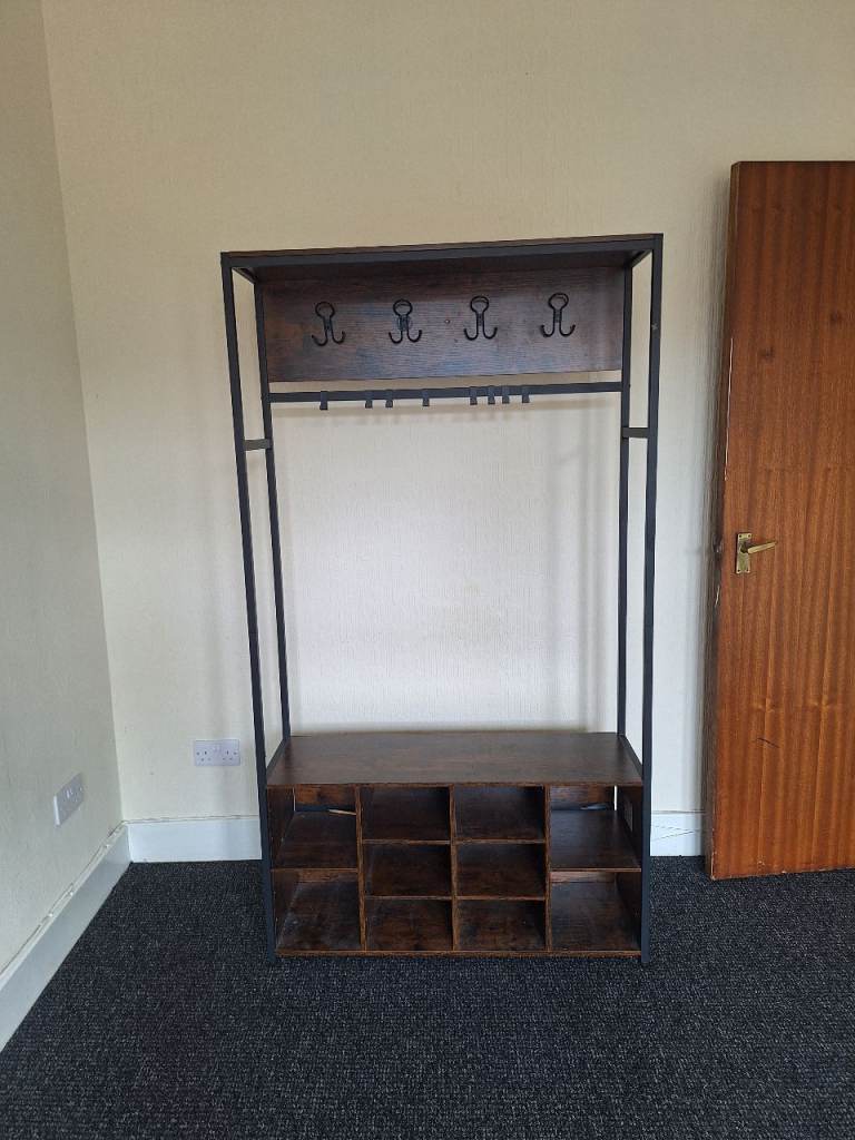Coat rack and shoe storage