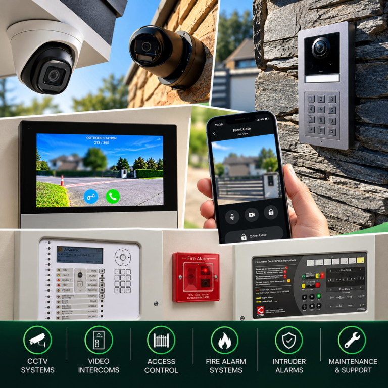 Home Security System Components - CCTV, Intercom, Alarms
