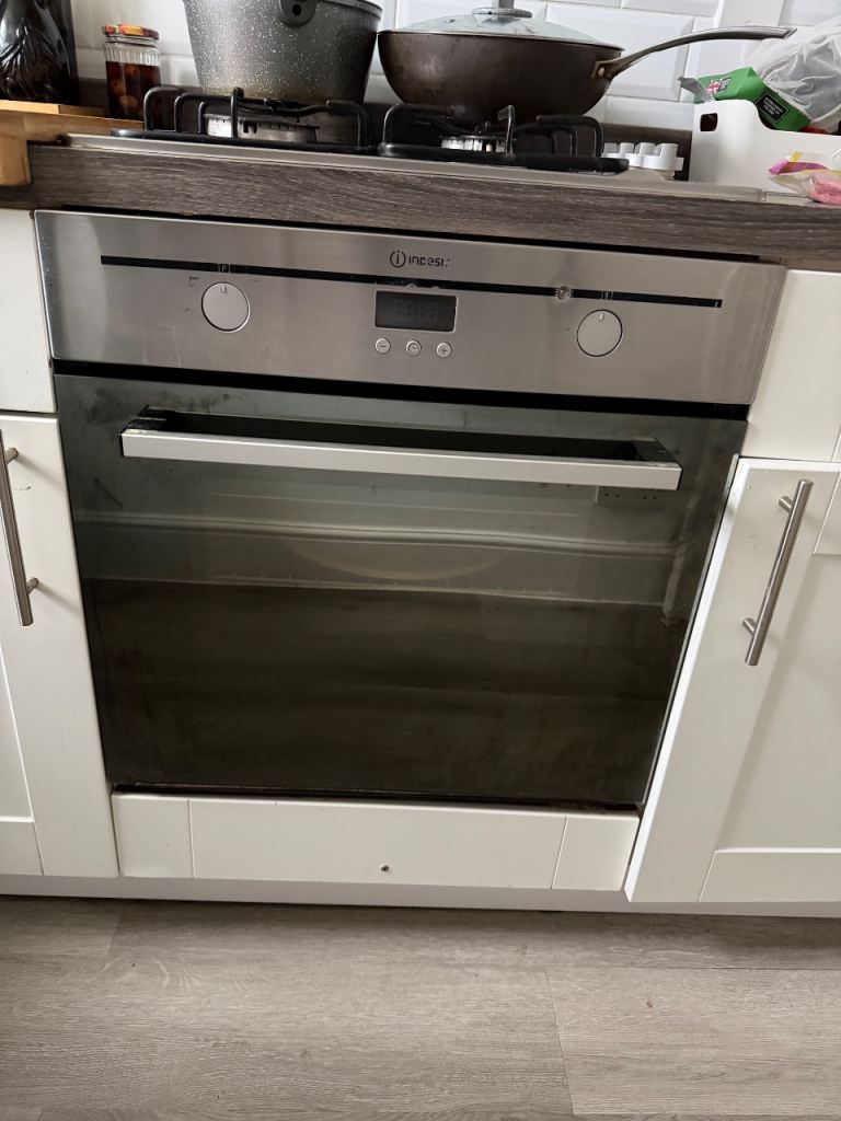 Indesit Electric Single Oven - Stainless Steel