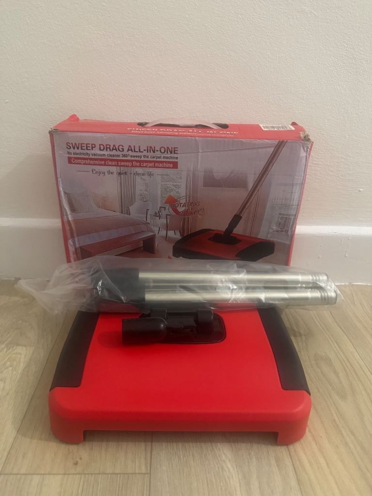 New Sweep Drag All-in-One Manual Floor Sweeper