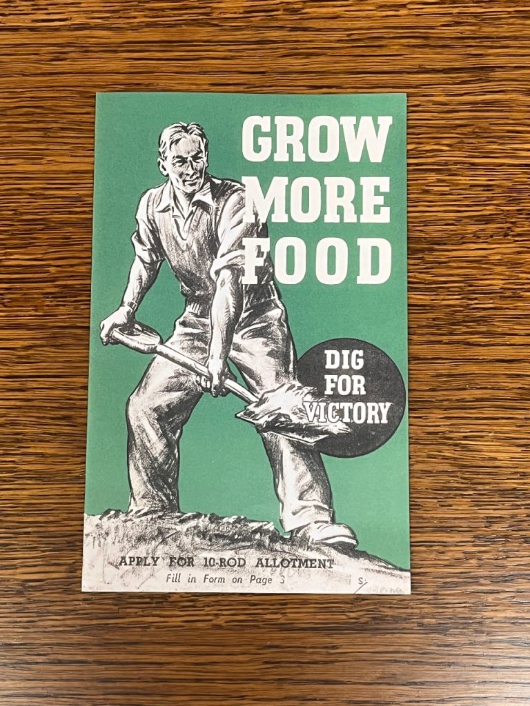WW2 Replica War Time Dig For Victory Gardening Pamphlet