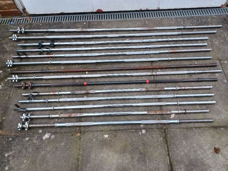 SOLID CAST IRON BARBELLS 5/6/7FT - Priced Varies Per Bar
