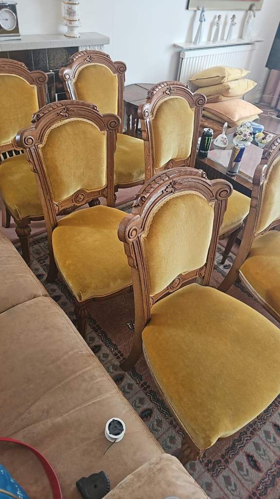 Vintage French Louis XVI-style dining chairs