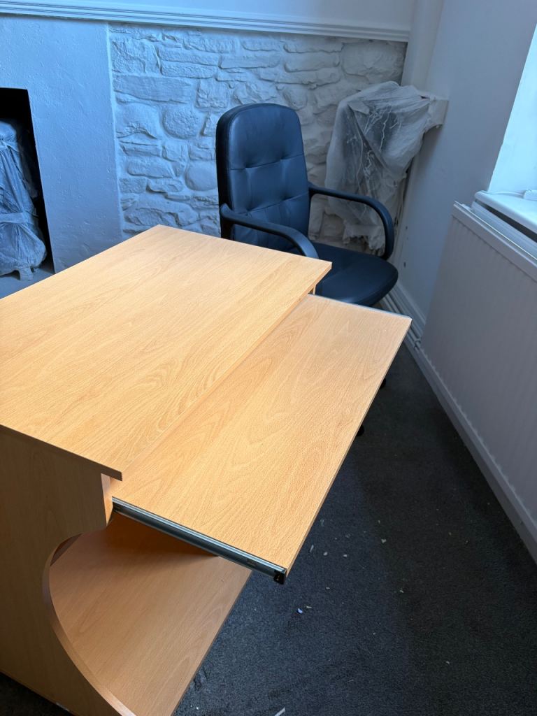Desk and chair