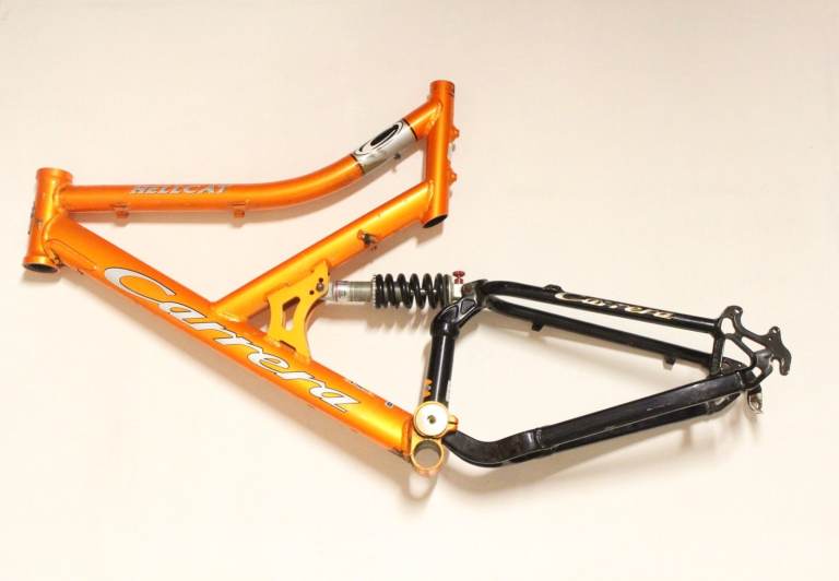 Carrera Hellcat full suspension mountain bike frame. Lightweight aluminium. 20"