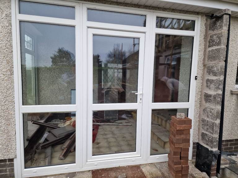 *** Door Set NOW SOLD***PVC Front Door and sidelights