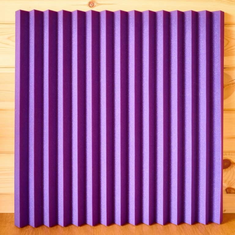 Acoustic Foam Panels, 60x60x5cm, purple, set of 12, very good condition 