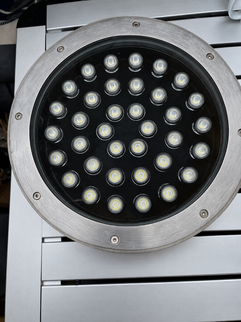Outdoor LED Flood Light – Silver, Brand New Condition