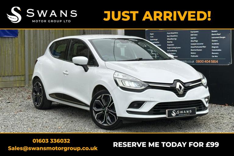 RENAULT CLIO 0.9 Dynamique S Nav TCe 90 White Manual Petrol 2017